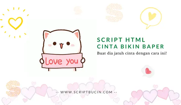 Script HTML Cinta Bikin Baper