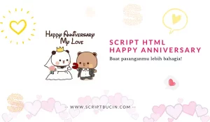 script html Happy anniversary